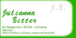 julianna bitter business card